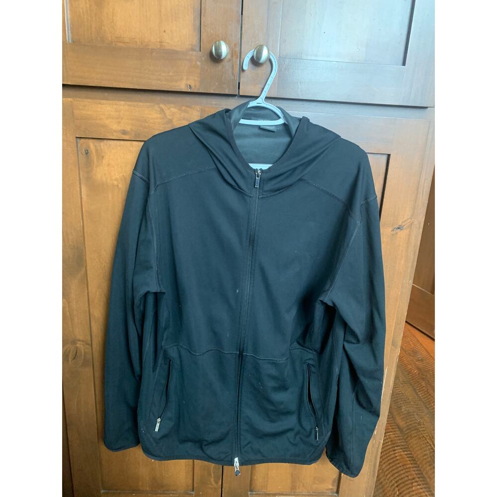 Nike Tiger Woods Platinum Full-Zip Hooded Golf Jacket Men’s Large Black Dri-Fit